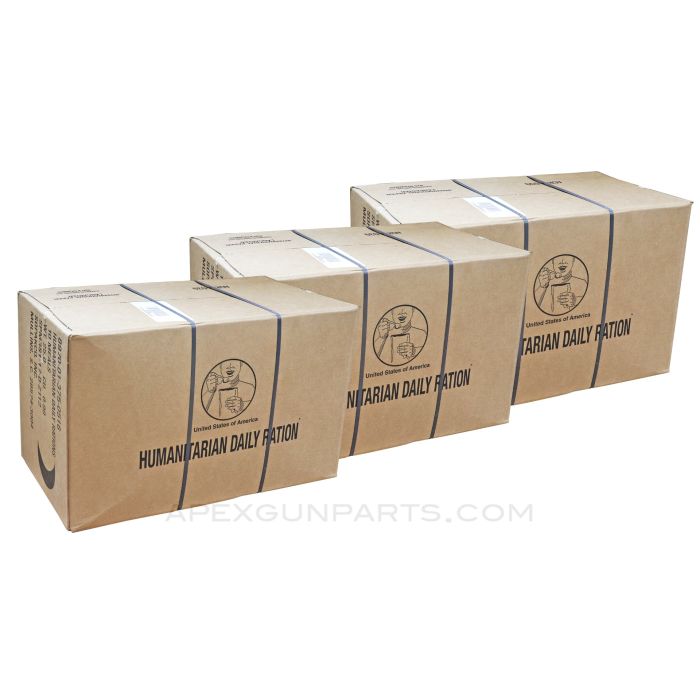 Humanitarian Daily Rations (HDR/MRE), 1 Months Supply of Food for $90 / 3 Cases, Mix of Menu's per Case 