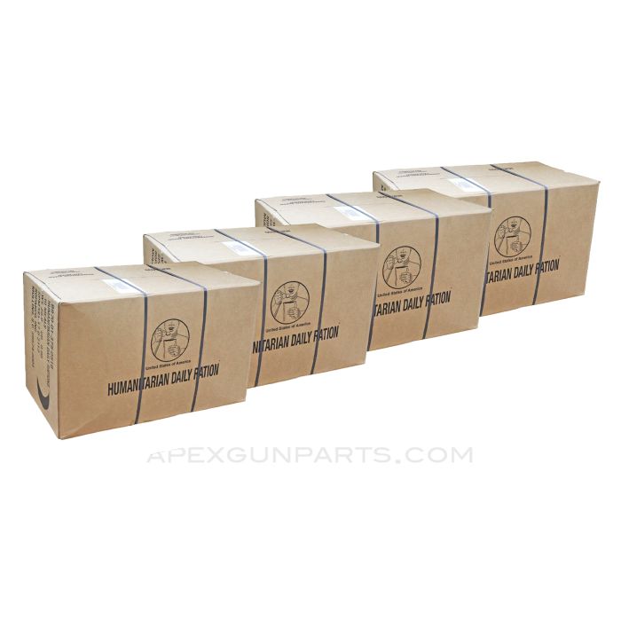 Humanitarian Daily Rations (HDR/MRE), 40 Days of Food, 4 Cases, Mix of Menu's per Case