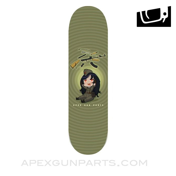 APEX Gun Parts Skateboard Deck "Telekinesis" 7 Ply, 8.5 Width *NEW* Condition