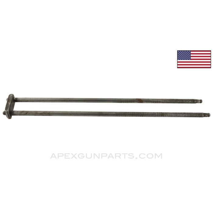 M3 / M3A1 Grease Gun Guide Rod Assembly, w/ Retaining Plate *Good*