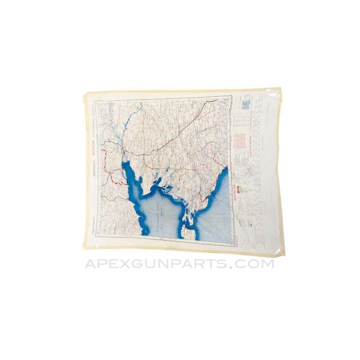 Silk Survival Map, 1952 Dated, Rostov, Khar'Kov in *Good Condition* 