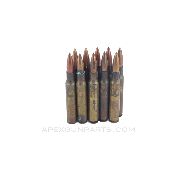 .30-06 (Rifle) - 10RD Bag of Mixed Head Stamp (USGI, Yugo) FMJ, 150 Grain, Brass Case