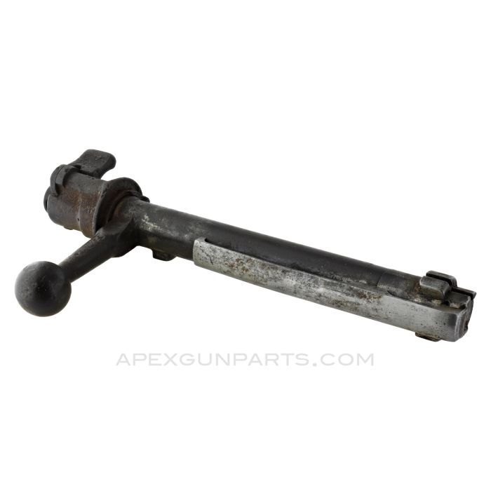 M98 Mauser Bolt Assembly, Complete, Straight Handle, Various MFG, 7.92x57 *Fair*