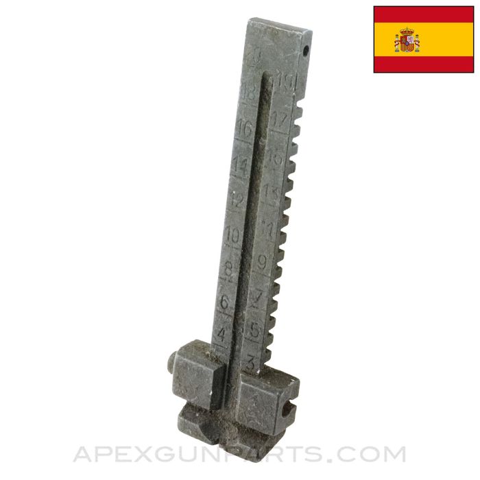 Spanish Mauser M1916 Rear Sight Assembly, Late Type *Good*