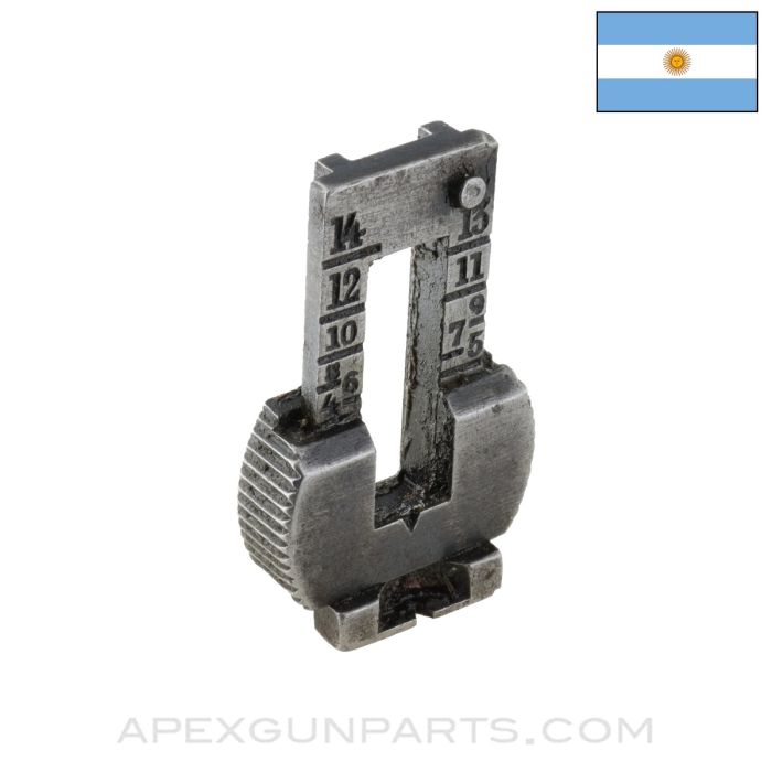 M1891 Argentine Mauser Carbine Rear Sight Assembly *Good*