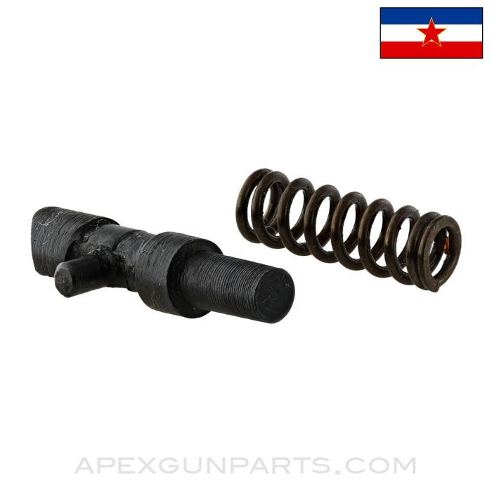 Yugoslavian M48/M24 Mauser Bolt Sleeve, Button & Lock Spring, *NOS*