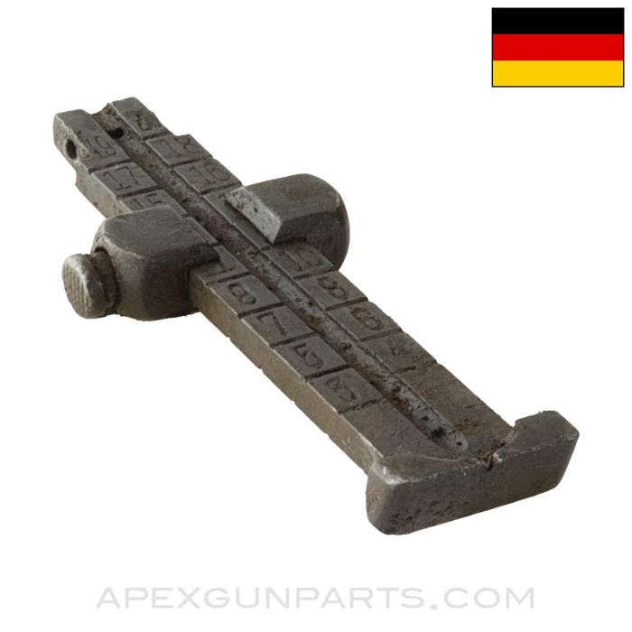 German K98a Mauser Rear Sight Leaf, Stripped, Imperial Marked *Good*