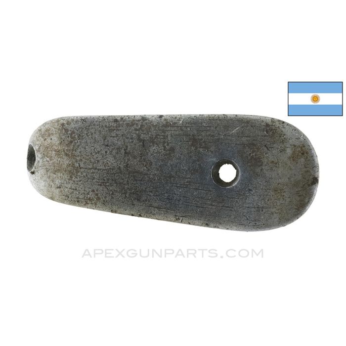 Argentine M1909 Mauser Buttplate, Blued, *Good*