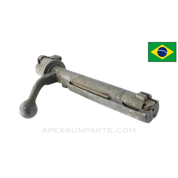 Brazilian FN M1922 Mauser, Bolt Assembly, Complete, Parkerized, 7.92x57 *Good*