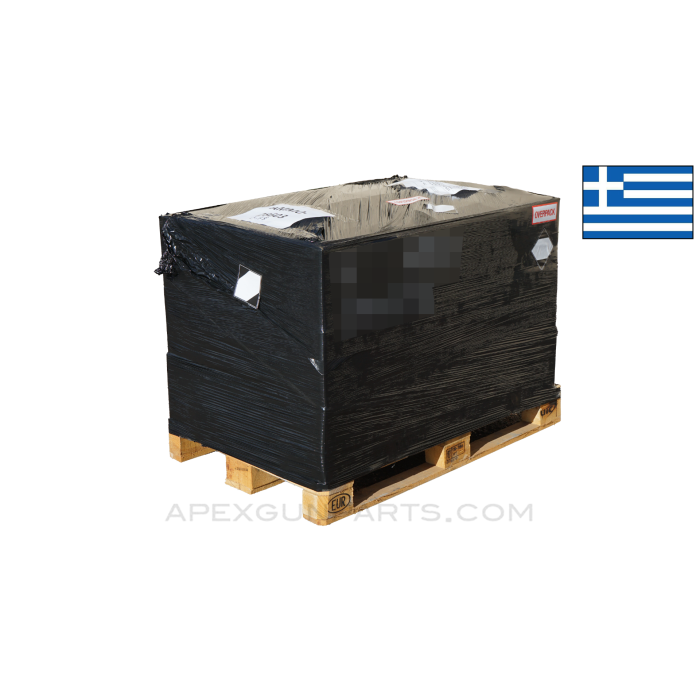 8mm Mauser (Rifle) - 26,880RD Pallet of Greek Military Surplus, 198gr Full Metal Jacket, Corrosive 7.92x57 Mauser