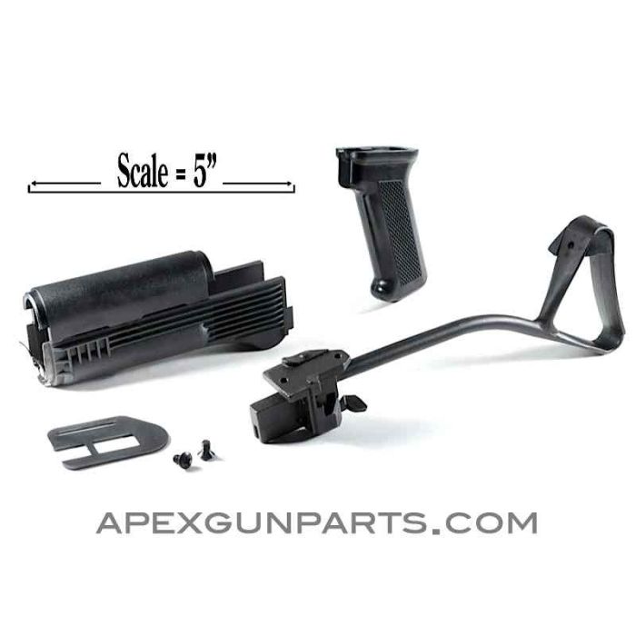 AK Side Folding Stock Set w/Handguards & Grip, Polish