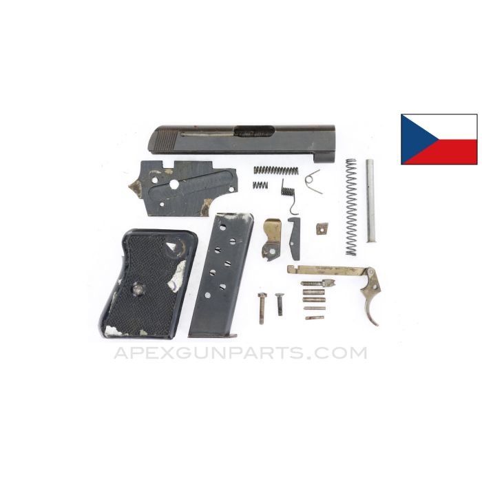 Czech CZ 45 Pistol Parts Kit, .25 ACP, w/ Magazine, *Good*