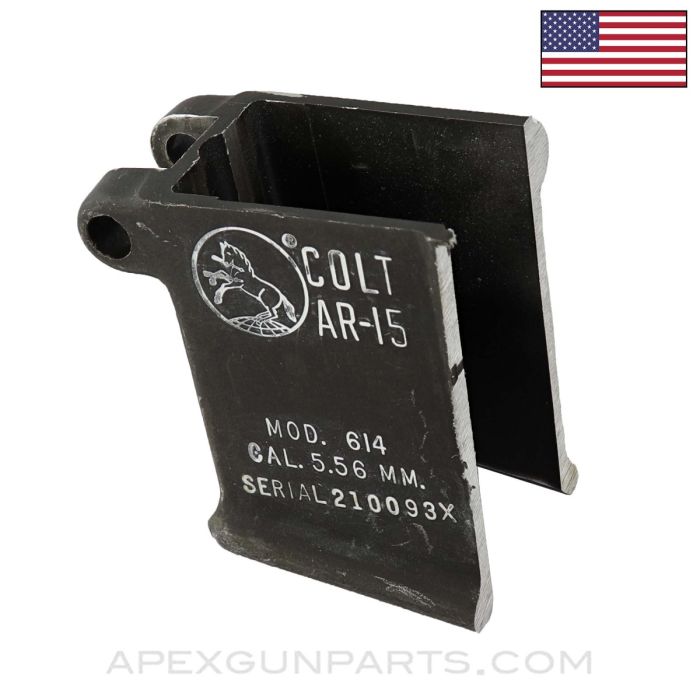 Colt Model 614 Magazine Well Lower Receiver Section, Stripped, Saw Cut *Good*