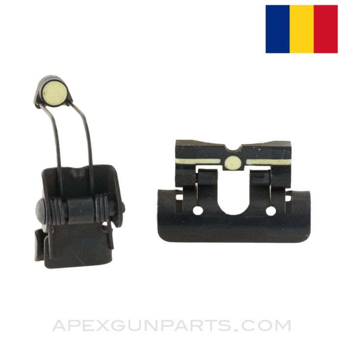 RPK Night Sight, Front and Rear Set, Clip On *Very Good*