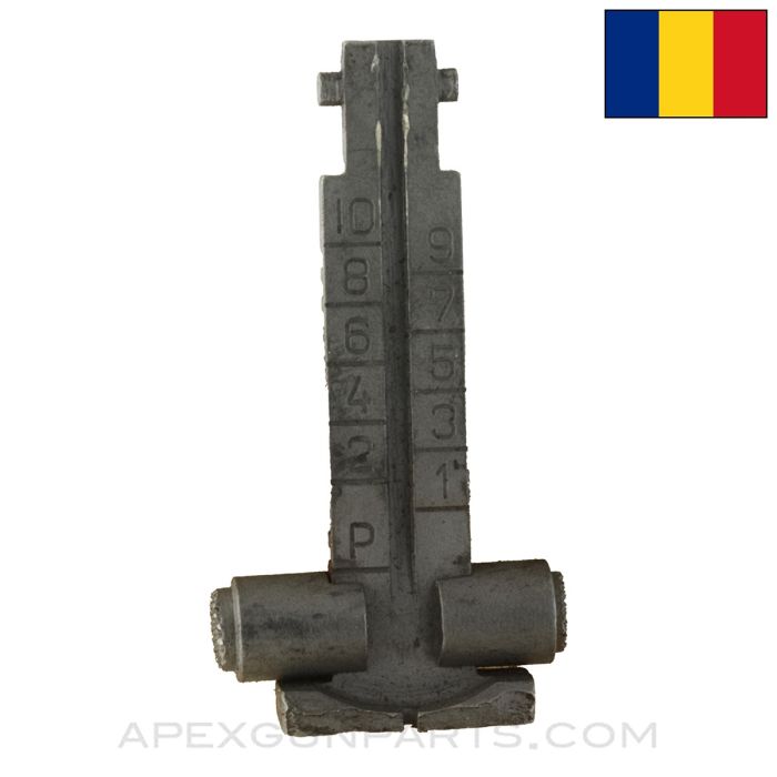 Romanian AKM Rear Sight Leaf, Bead Blasted *Good*