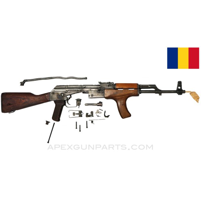 Romanian Carfil Arsenal M63 AKM Fixed Stock Parts Kit, w/ Barrel, 16", Matching, 7.62x39 *Good* 