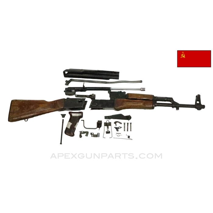 COMING SOON! Russian Izhmash AKM Parts Kit, 1977 Dated, w/ Populated Barrel Assembly, 16.25", 3 Matching Parts, 7.62x39 *Good*  