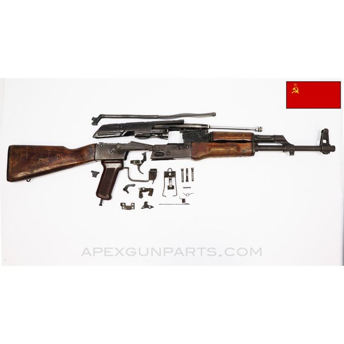 COMING SOON! Russian Izhmash AKM Parts Kit, 1969 Dated, w/ Populated Barrel Assembly, 16.25", 3 Matching Parts, 7.62x39 *Good* 