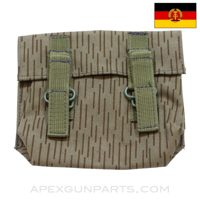 East German Grenade Pouch, 3 Cell, Rain Drop Pattern *Excellent*