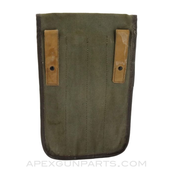 30rd Sten, Magazine Pouch, 4 Pockets, Canvas and Leather, *Good*