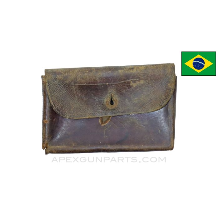 Brazilian Madsen LMG Gunner's Kit "B" Carry Case, Leather *Fair*