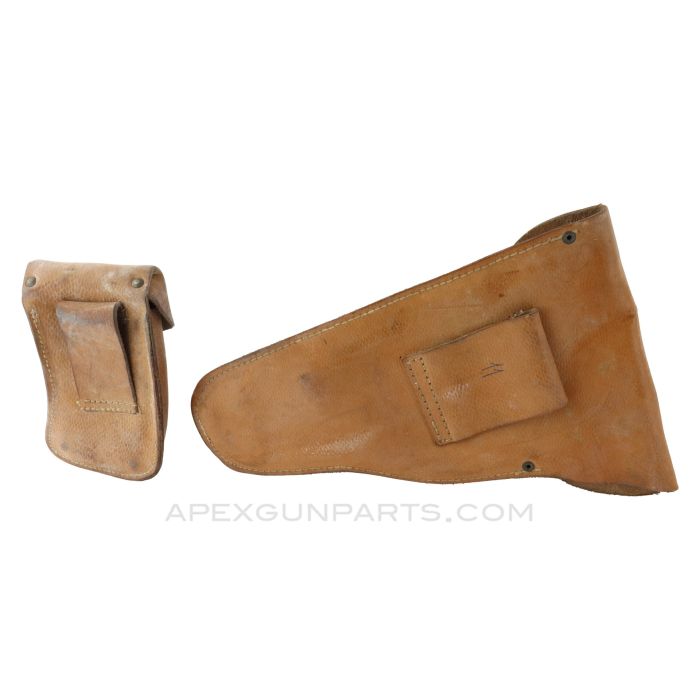 Czech VZ-61 Skorpion SMG Pouch Set, 1 Magazine Pouch & 1 Holster