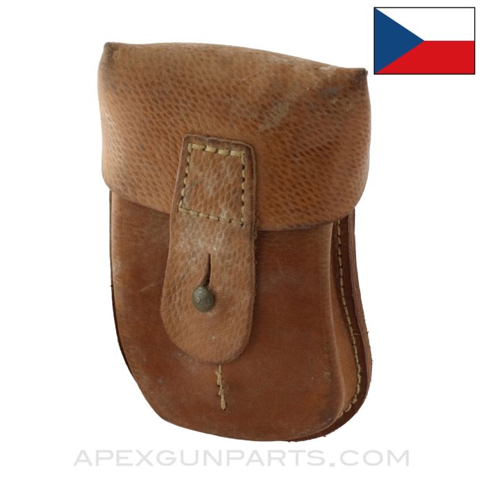 Czech VZ-61 Skorpion SMG Magazine Pouch, 2 Cell, Leather *Very Good* 