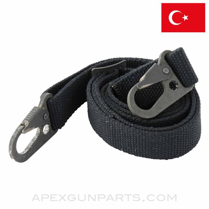 AP5-M / AP5-P Sling, Canvas w/Double Hooks, Black, MKE Manufactured *NIW* 