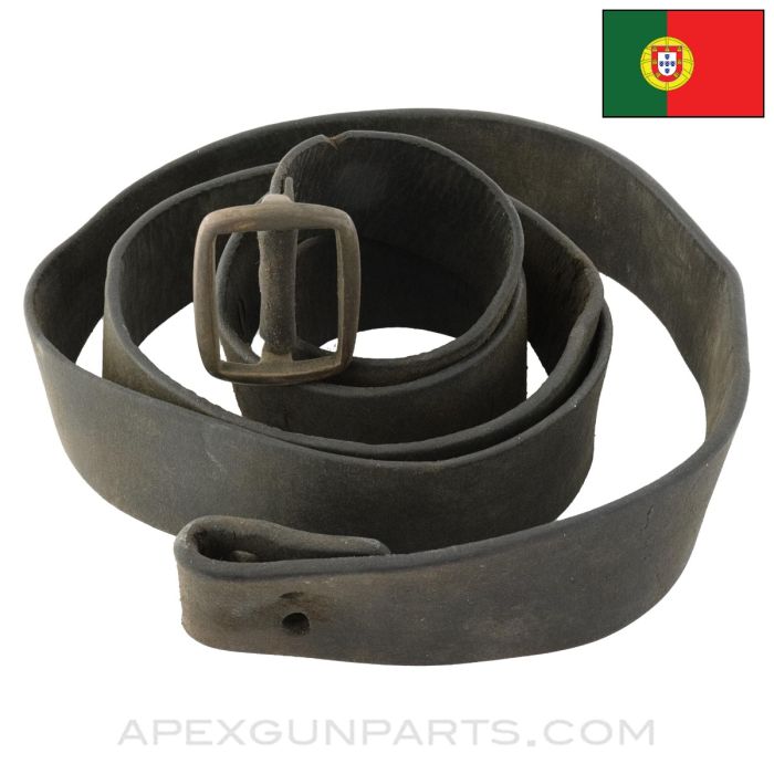 Portuguese Mauser Sling, Brass & Leather, Type 2, *Good*
