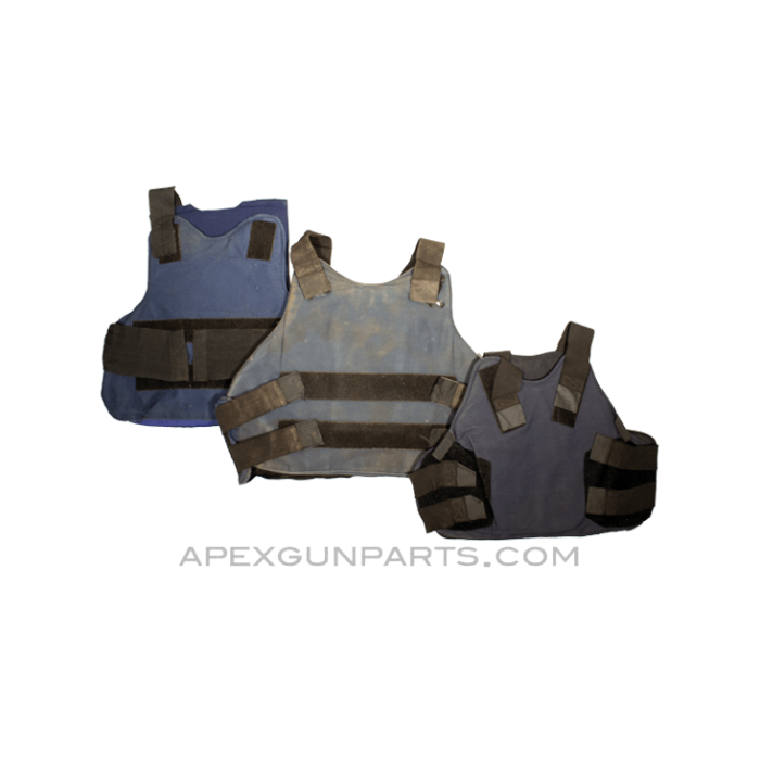 Kevlar Ballistic Vest Panels, 1 Set, Soft Armor, *Well Used*, Sold *As Is* 