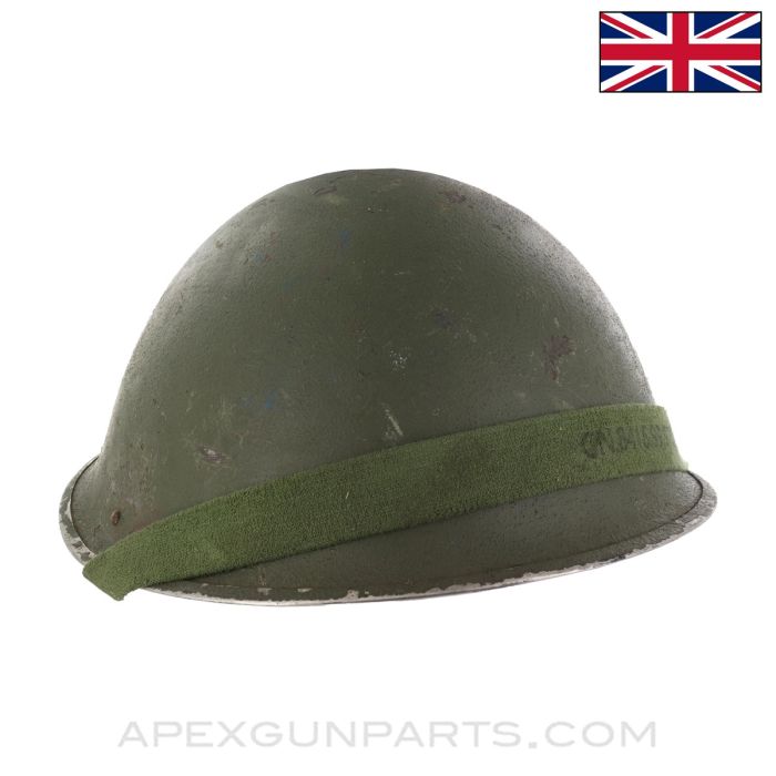British Mk IV "Turtle Shell" Steel Helmet, No Liner, WW2 Date *Good*