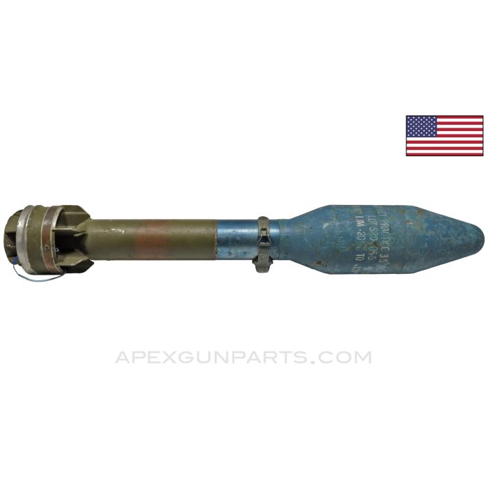 US M28 / M29 3.5" Super Bazooka Inert M29A2 Trainer Rocket, Complete *Very Good*
