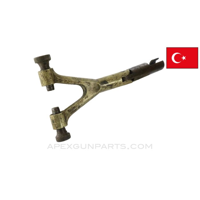 Turkish M38 / 1893 Mauser Rifle A/A Monopod Extension, Attaches to ZB30 LMG, Brass, Type 1 *Good*  
