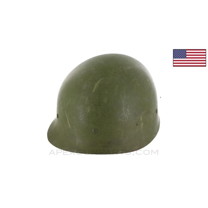 M1 Helmet Liner, Stripped, OD Green Painted, *Good*