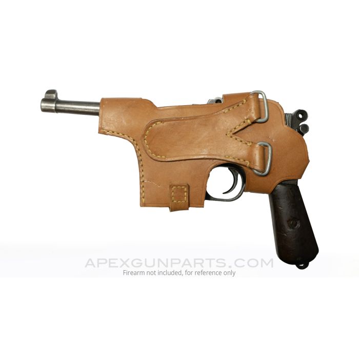 Chinese Mauser C36 Broomhandle and BOLO Quick Draw Holster, Leather