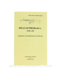 CETME Model L Rifle 5.56x45 Operation & Maintenance Manual, English Translation *NEW*