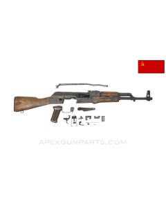 Russian Izhmash AKM Parts Kit, 1970 Dated, w/ Populated Barrel Assembly, 16.25", 4 Matching Parts, 7.62x39 *Good*