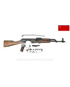 Russian Tula AKM Parts Kit, 1972 Dated, w/ Populated Barrel Assembly, 16.25", 4 Matching Parts, 7.62x39 *Good* 