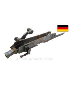 German Maxim MG-08 / 15 Barrel Extension & Charging Handle Assembly, Torched Edge *Fair* 