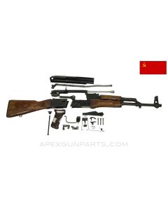 Russian Izhmash AKM Parts Kit, 1977 Dated, w/ Populated Barrel Assembly, 16.25", 3 Matching Parts, 7.62x39 *Good*