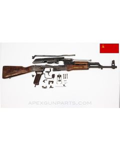 Russian Izhmash AKM Parts Kit, 1969 Dated, w/ Populated Barrel Assembly, 16.25", 3 Matching Parts, 7.62x39 *Good*