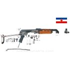 Yugoslavian M70AB1 Under Folder Parts Set, Flat Trunnion, 7.62X39 *Good*