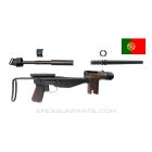 FBP M/948 SMG Parts Kit w/ Original Live Barrel and Trunnion, Collapsible Wire Stock, NO Bolt, 9x19 *Good*