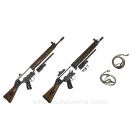 SPECIAL SALE!! TWO CETME Model C Parts Kits, One with Populated Barrel & 2 CETME Slings