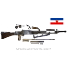 ZB30 Parts Set With Demilled Receiver & Barrel, Non-Matching, Yugoslavian, 7.9x57mm, *Good* 