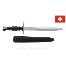 Swiss bayonet for the SIG Stgw57 7.5X55 caliber rifle, includes