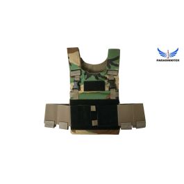 APEX “Kaffarov” Slick Plate Carrier Set, M81 Woodland, *NEW* by