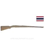 Siamese Mauser Type 46 Project Stock, 43.5", Stripped w/ Tangs & Buttplate, Dark Wood *Poor*