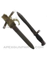 CETME Model C Rifle and FR-7 / FR-8 Mauser Rifle Bayonet and Scabbard *Fair* 