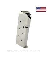 Colt 1911 Officer, Colt Defender New Agent Magazine 8rd, .45 Auto, Stainless Steel *NEW*